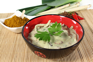 Image showing green curry