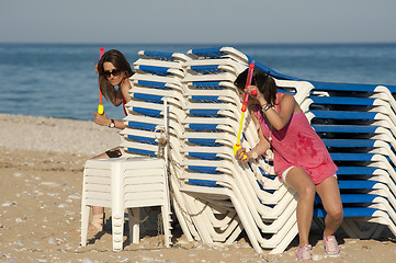 Image showing Beach fun