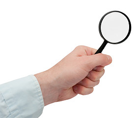 Image showing Magnifying Glass in Hand