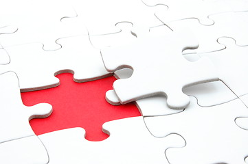 Image showing abstract jigsaw puzzle background