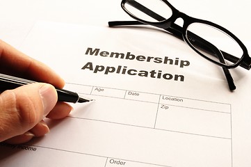 Image showing membership application