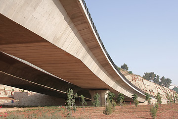 Image showing under side of a bridge