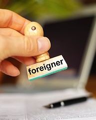 Image showing foreigner