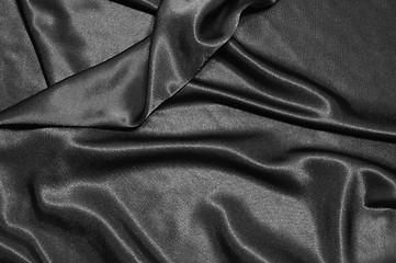 Image showing black satin background