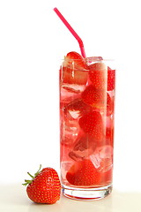 Image showing strawberry cocktail
