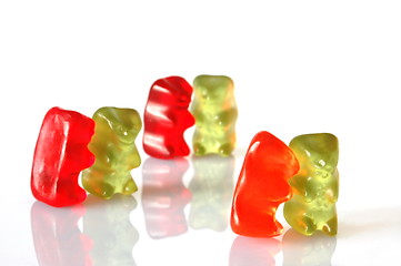 Image showing gummy bears dancing at a party