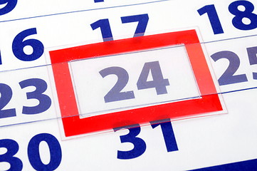 Image showing 24 calendar day