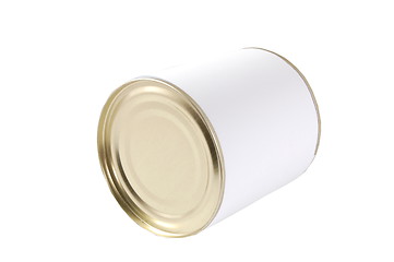Image showing isolated white tin