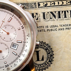 Image showing money and watch