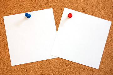 Image showing empty sheet paper with push pin