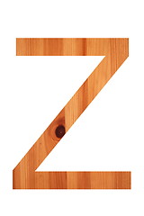 Image showing wood alphabet z