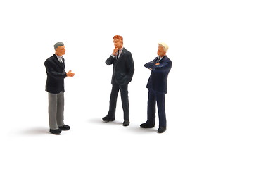 Image showing business people on white background