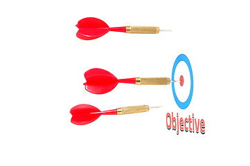 Image showing success concept with dart arrow