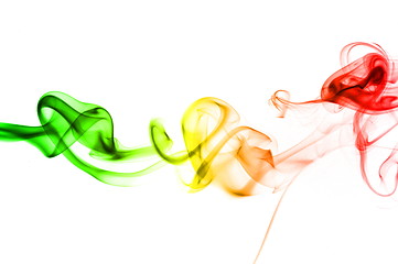 Image showing abstract rainbow smoke