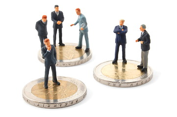 Image showing business man and money isolated 