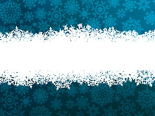 Image showing Christmas blue background. EPS 8