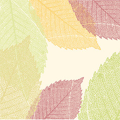 Image showing Autumn Leaves Pattern. EPS 8