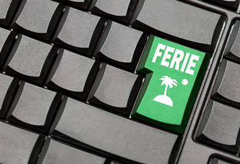 Image showing ferie computer key