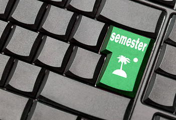 Image showing semester computer key