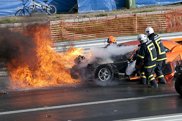 Image showing Race car explosion pic5