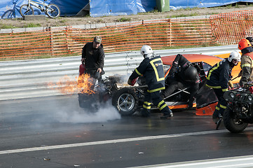 Image showing Race car explosion pic6