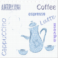 Image showing coffee sketch