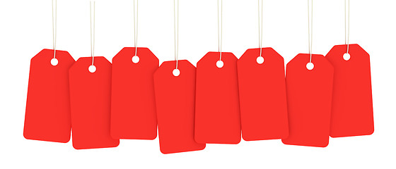 Image showing Red price tags