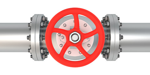 Image showing Top view valve