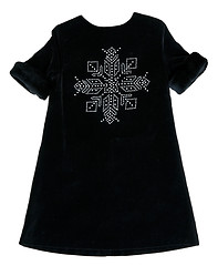 Image showing black baby dress with sequins