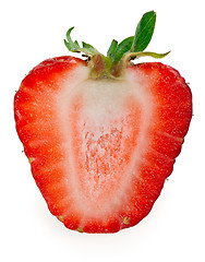 Image showing delicious strawberry halves