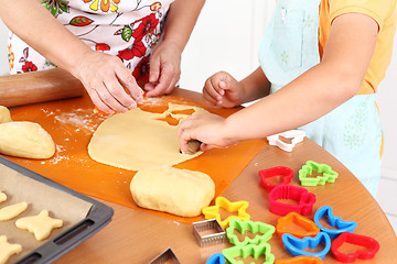 Image showing Baking cookies