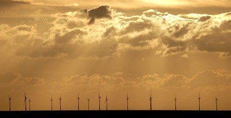 Image showing offshore windfarm