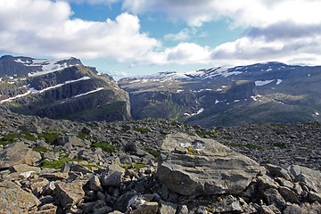 Image showing Mountain landscape in Bremanger, Norway