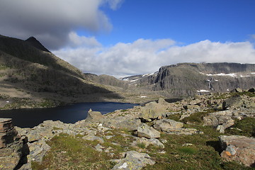 Image showing Mountain landscape in Bremanger,Norway