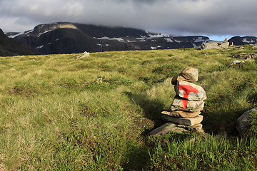 Image showing Mountain landscape in Bremanger.