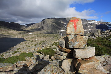 Image showing Mountain landscape in Bremanger, Norway.