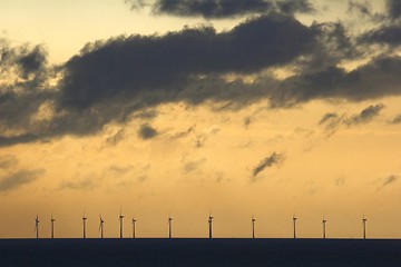 Image showing offshore windfarm