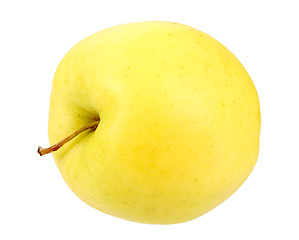 Image showing Single a yellow apple