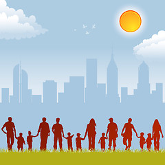Image showing Collect family silhouettes