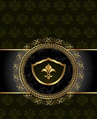 Image showing cute background with heraldic element