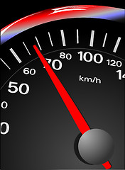 Image showing Speedometer. Accelerating Dashboard. Vector illustration 