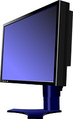 Image showing Flat computer monitor. Display. Vector illustration