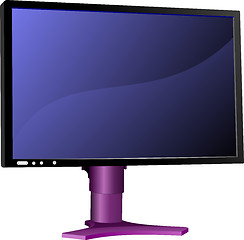 Image showing Flat computer monitor. Display. Vector illustration