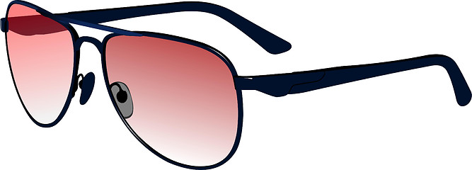 Image showing Cool Photo Realistic Blue Sunglasses. Eps10 vector illustration