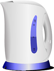 Image showing Shiny modern kettle. Vector illustration