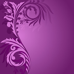 Image showing Purple asymmetrical ornament