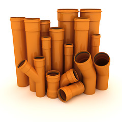 Image showing Set of pipes