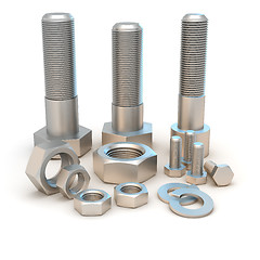 Image showing Bolts and screws