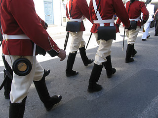 Image showing Vintage Danish soldiers