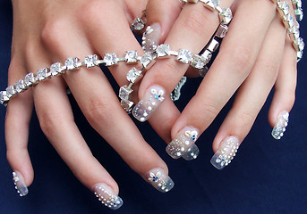 Image showing Decorated nails